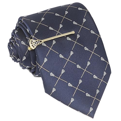 Men Necktie Matching Tie Bar Set Fancy Animal Sports Tie
