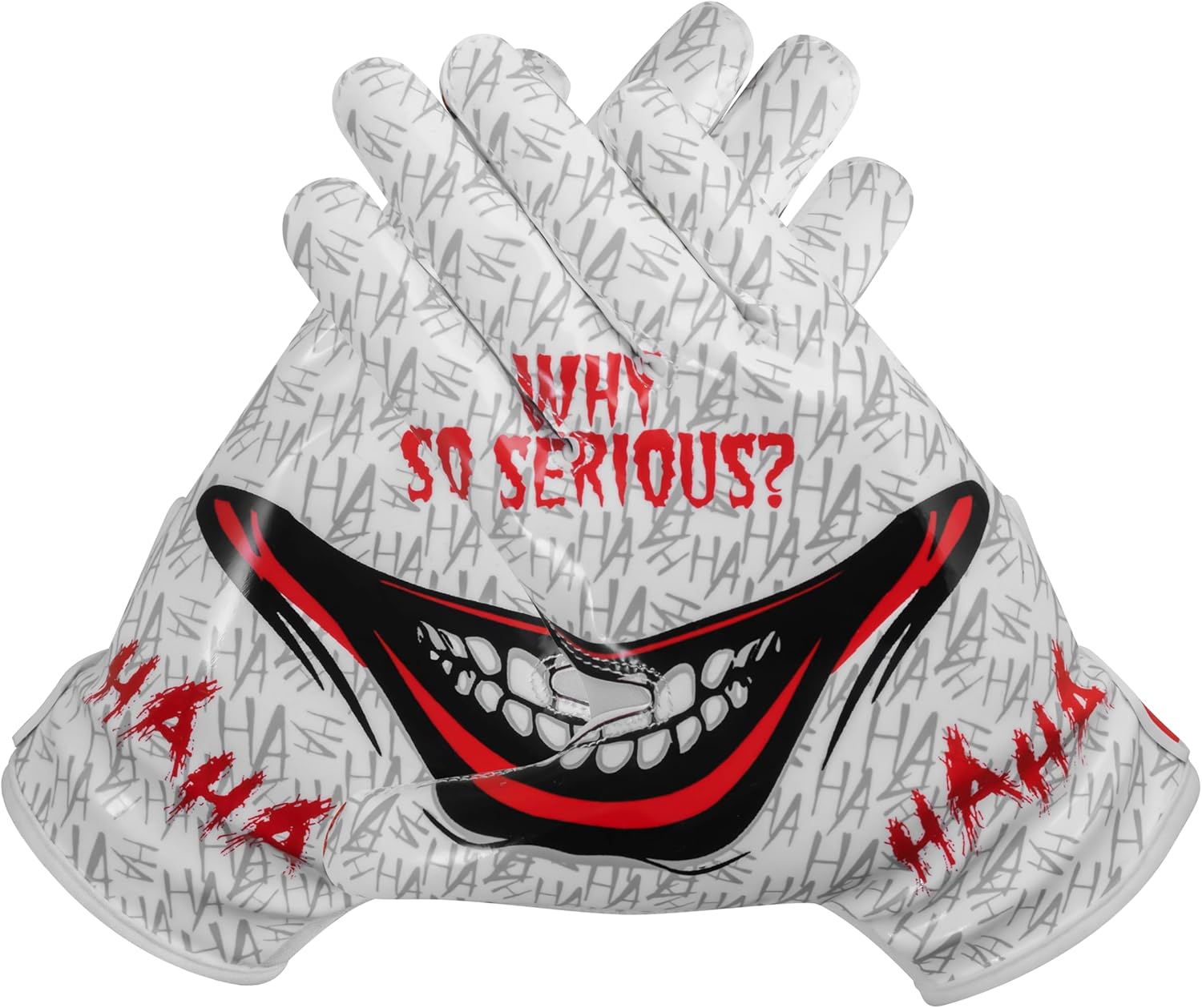 Youth Football Gloves American Reciever Villain Football Gloves for Adult Men Women and Boys with Super Sticky Silicone Grip Palms Ultimate Performance Boosters