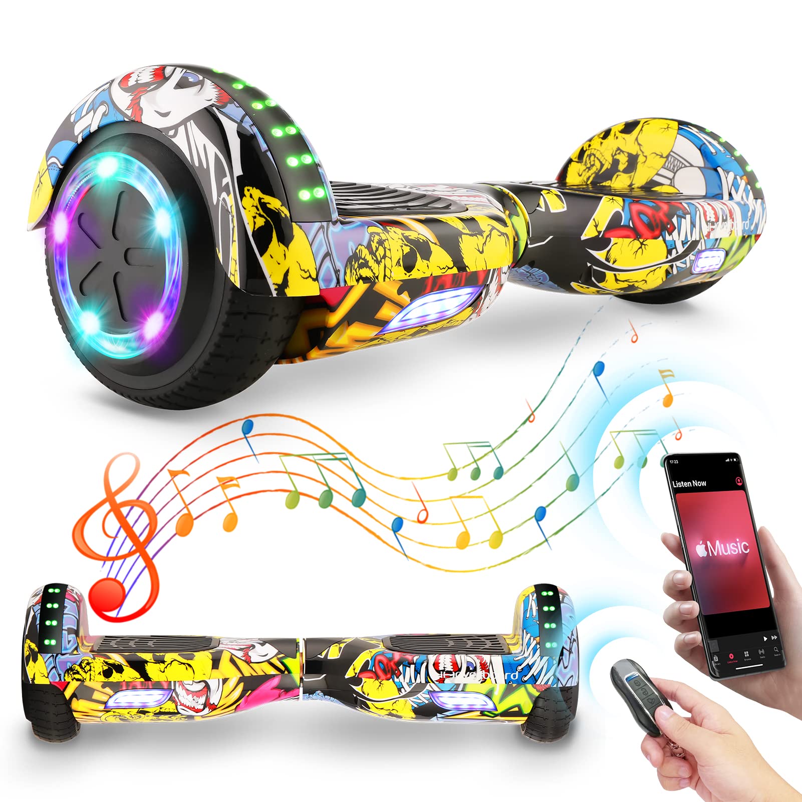 Buy Hoverboard for Kids, 6.5" TwoWheel Self Balancing,Smart Electric