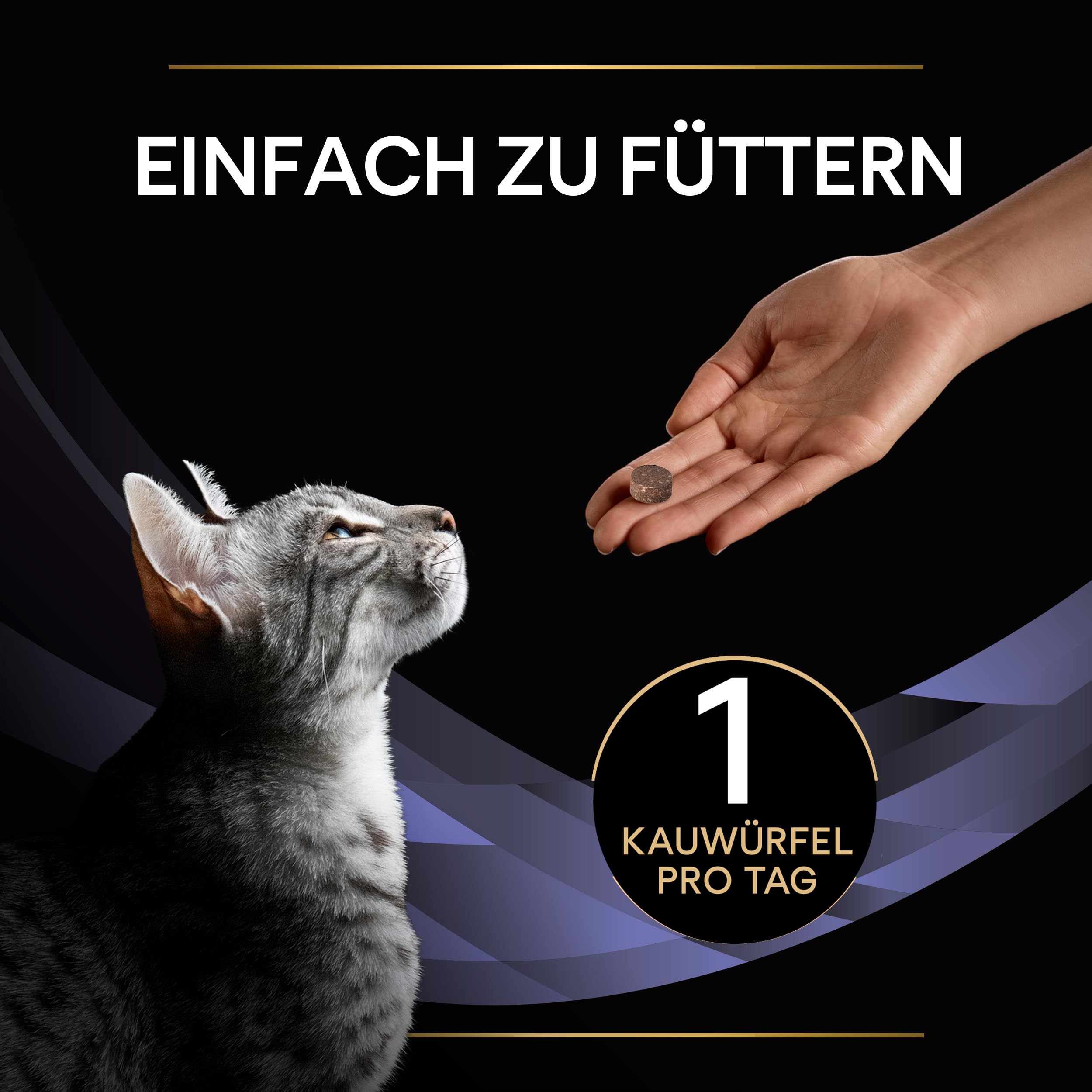 Purina - PRO PLAN Forti Flora Chews Katze | 30 Kautabletten | Ergänzungsfuttermittel für Katzen | Mit Enterococcus lactis