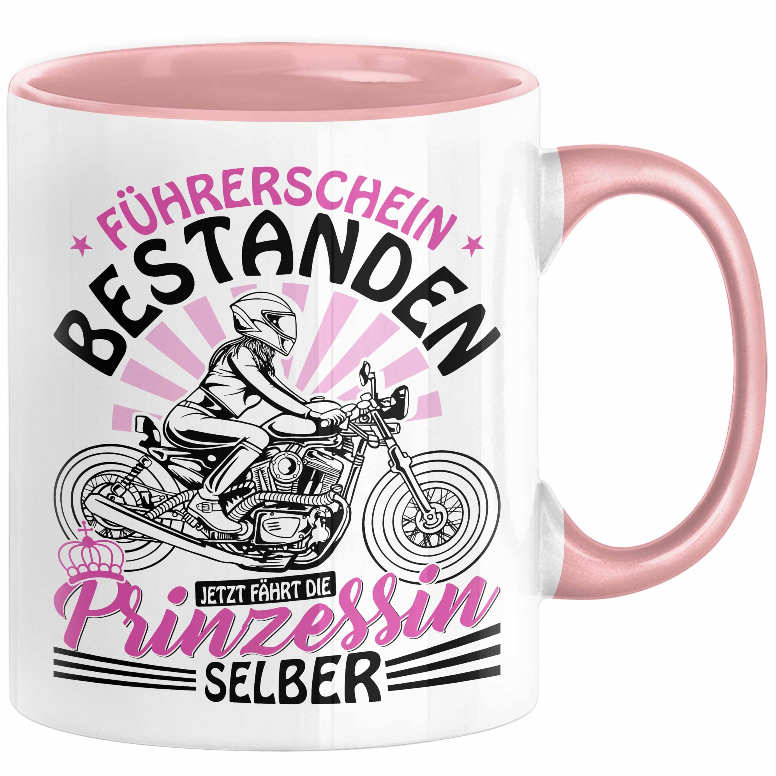 STC 18 Jahre Führerschein – ‚Alles Ist Erlaubt‘ | Rosa, Dreifach Gefaltet | Humorvolles Geschenk Für Erwachsene