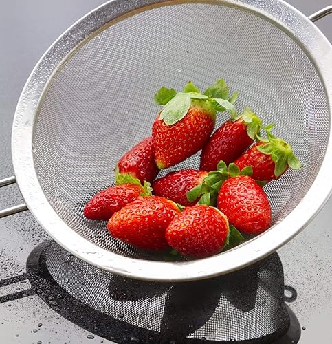 Miniatura 7 de Colador Benecasa de acero inoxidable con asa, 7 pulgadas