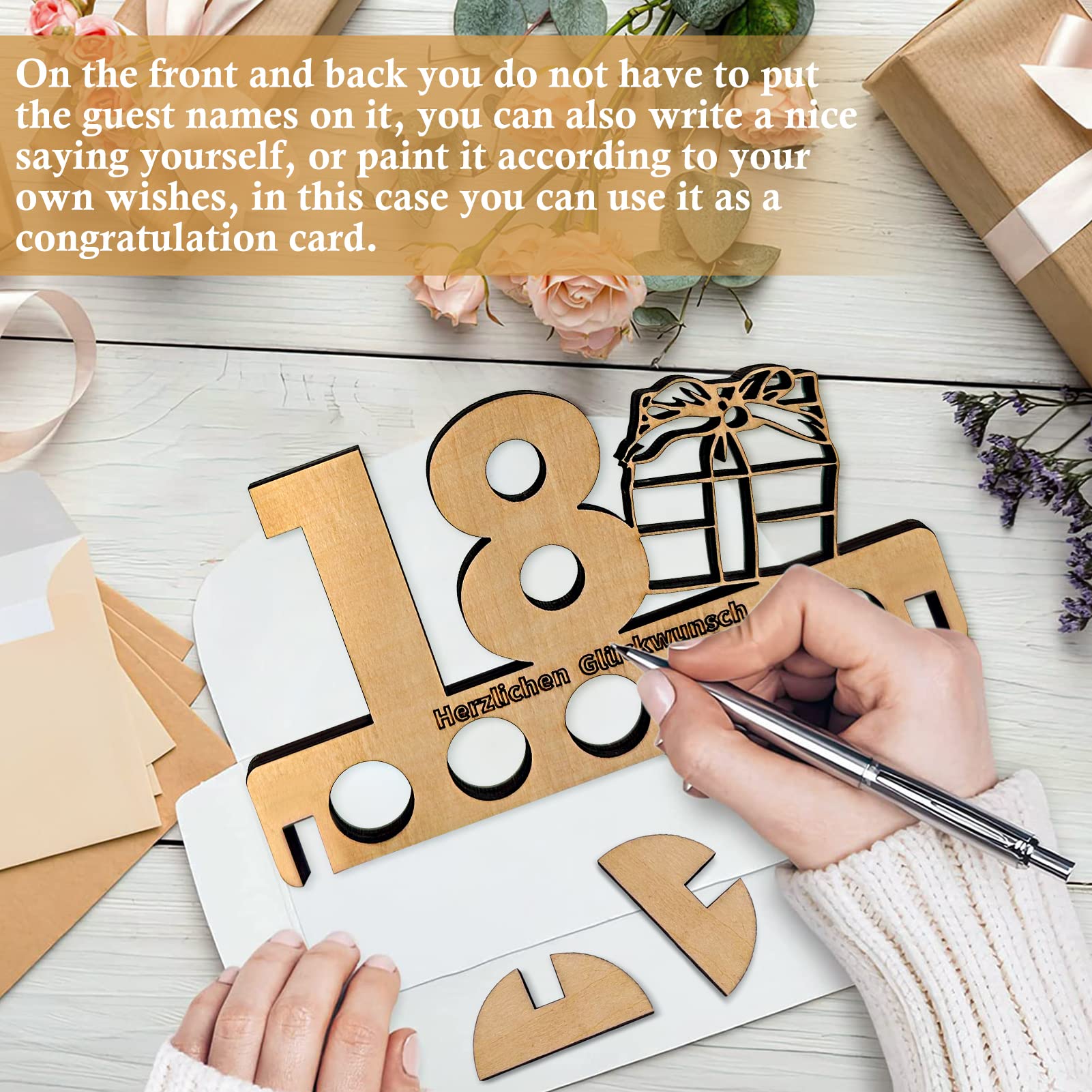 Regalo Soldi 18° Compleanno In Legno Con Incisione | Cassetta Porta Banconote Con Messaggio | Idea Originale E Decorativa