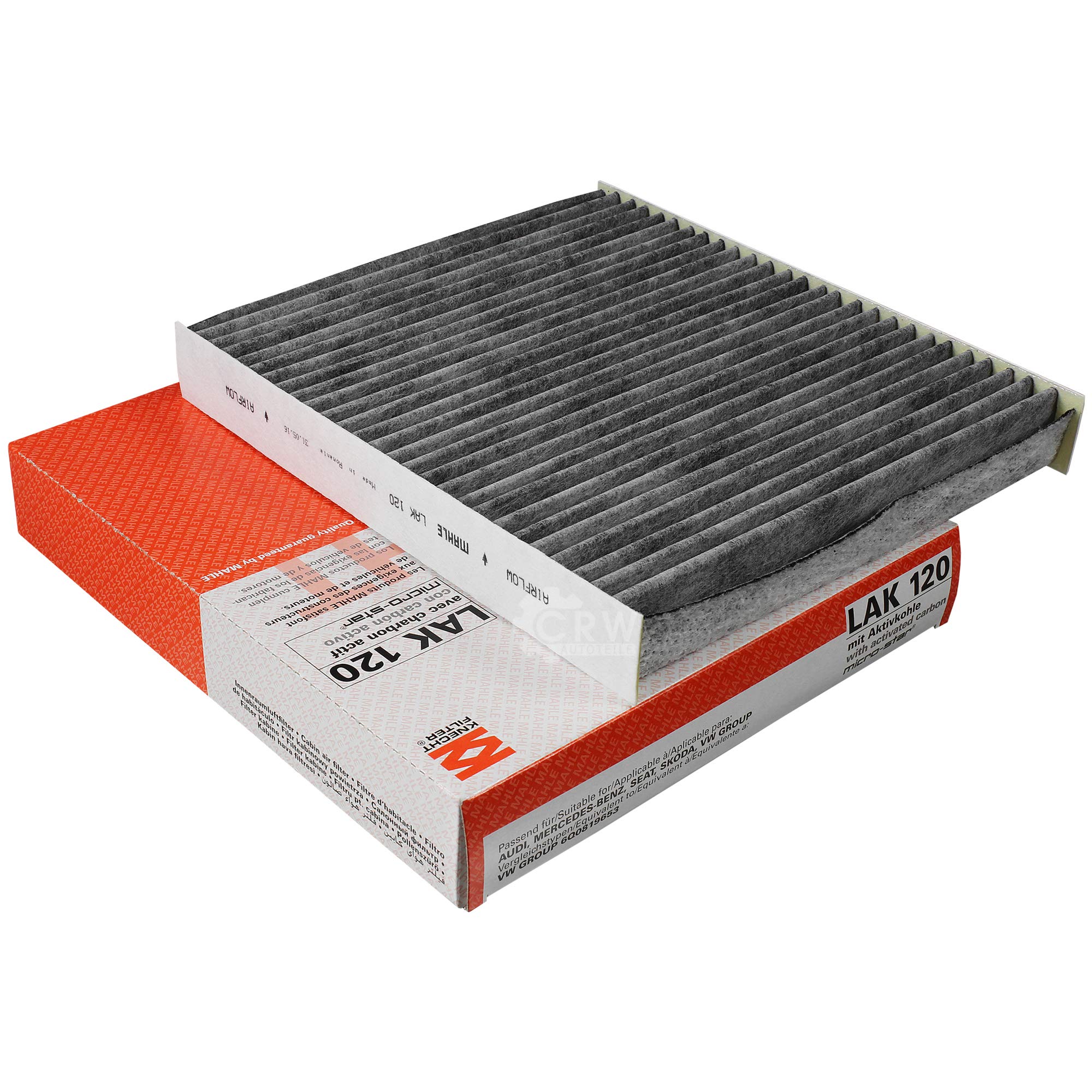 Paquete de inspección Kit de mantenimiento de filtros con filtro de aceite OX 388D, filtro de aire LX 2831, filtro de combustible KL 494, filtro de habitáculo (carbón activado) LAK 120, tornillo de