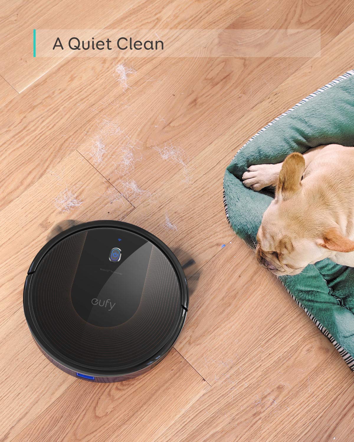 eufy by Anker Saugroboter RoboVac 30C, WLAN Staubsauger Roboter mit BoostIQ, Hohe Reinigungsleistung mit Starke 1500Pa Saugkraft (Generalüberholt)