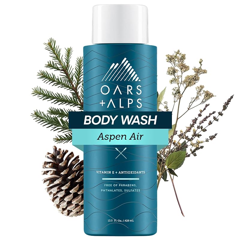 Oars + Alps Limpador corporal e facial masculino Aspen Air, 400 mL, 1 unidade