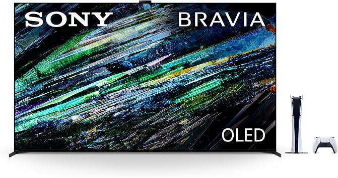 Sony QD-OLED 77 inch BRAVIA XR A95L Series 4K Ultra HD TV Smart Google TV & PlayStation 5 Digital Edition Console Slim