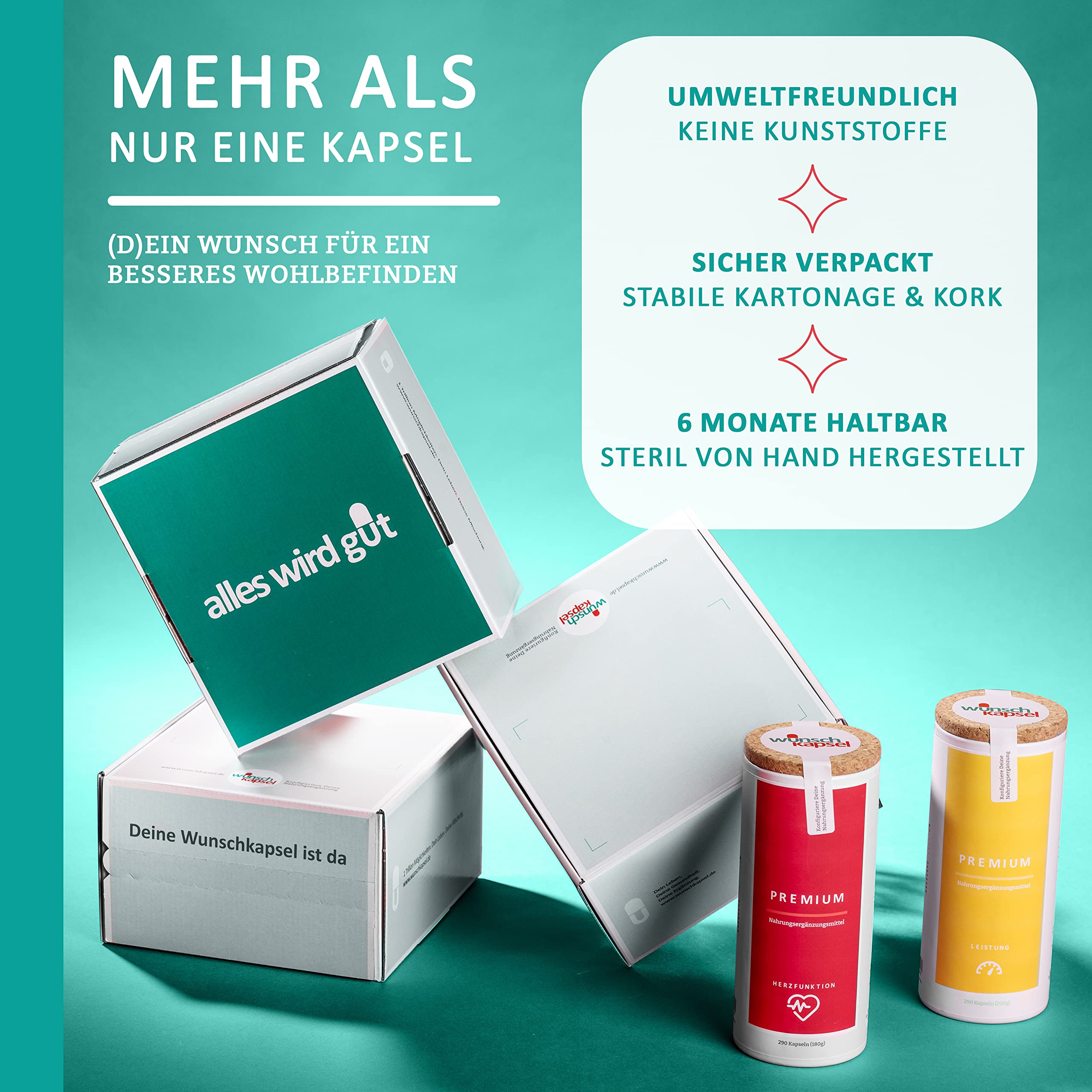 PSYCHE Premium Ergänzung | exklusiv mit Neuro-Teyanin und OciBest | 290 Kapseln aus Deutschland | Unterstützung für Geist und mentale Stärke