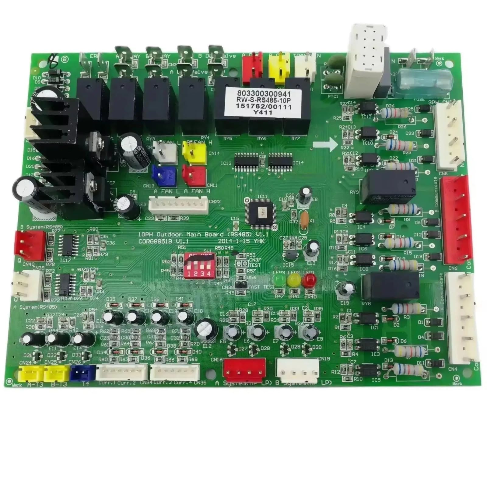 Xqscvqwfa Compatible for Chigo Central Air Conditioning Multi-line Outdoor Unit Control Board 803300301027 Mainboard RW-S-RS485-10-P