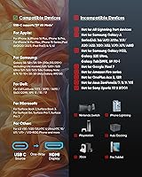 Vista 7 de Highwings Cable USB C a HDMI @60Hz, USB-C (HDMI 4K) de 3 pies, negro, [compatible con Thunderbolt 3/4] Cable tipo C a HDMI para iPhone 16/15 Series