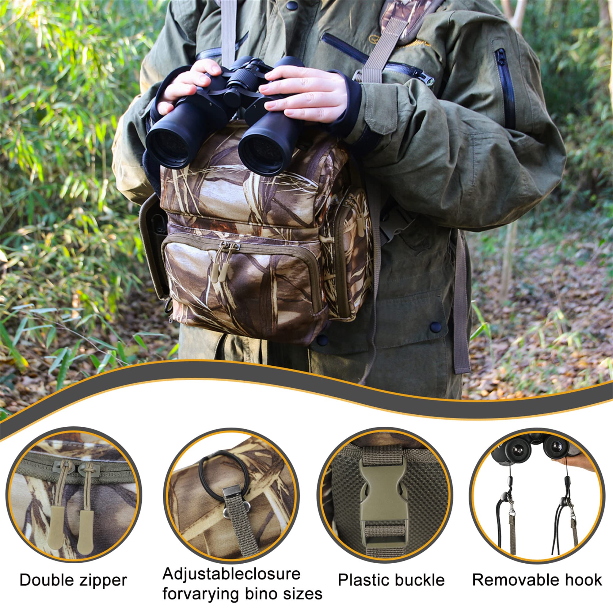 MDSTOP Binocular Harness Chest Pack, Bino Case With Rangefinder - View #10
