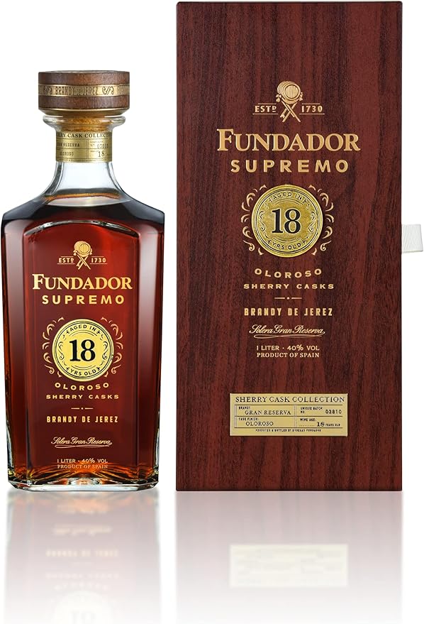 Fundador Supremo 18 Brandy de Jerez Solera Gran Reserva Bebida