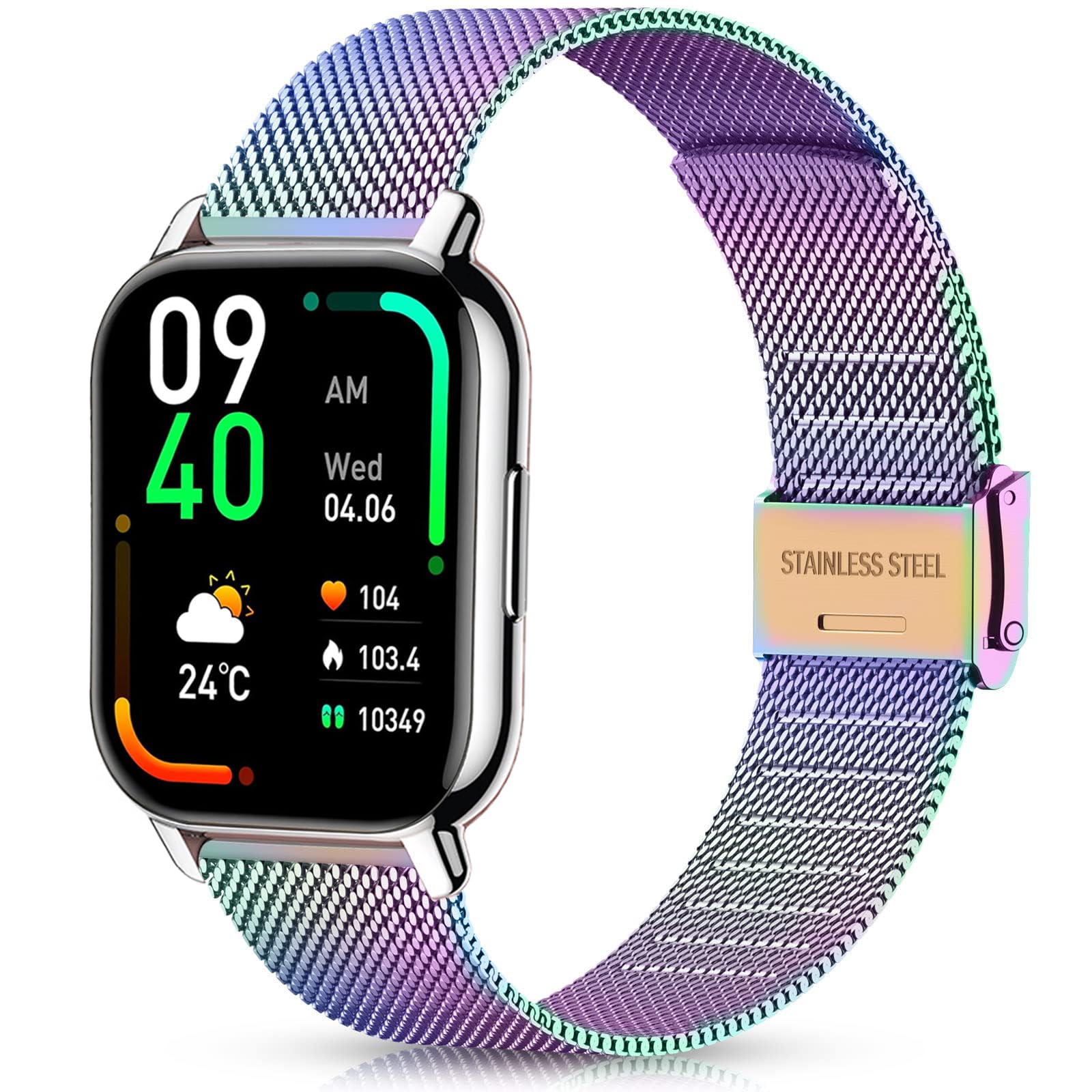 Harikiri Metal Bracelet Compatible with Popglory P66.22 mm Stainless Steel Strap for Nerunsa P66D, Donerton T50S/T50H, TOOBUR/ENOMIR/Yoever/Gydom/Poounur/RUIMEN