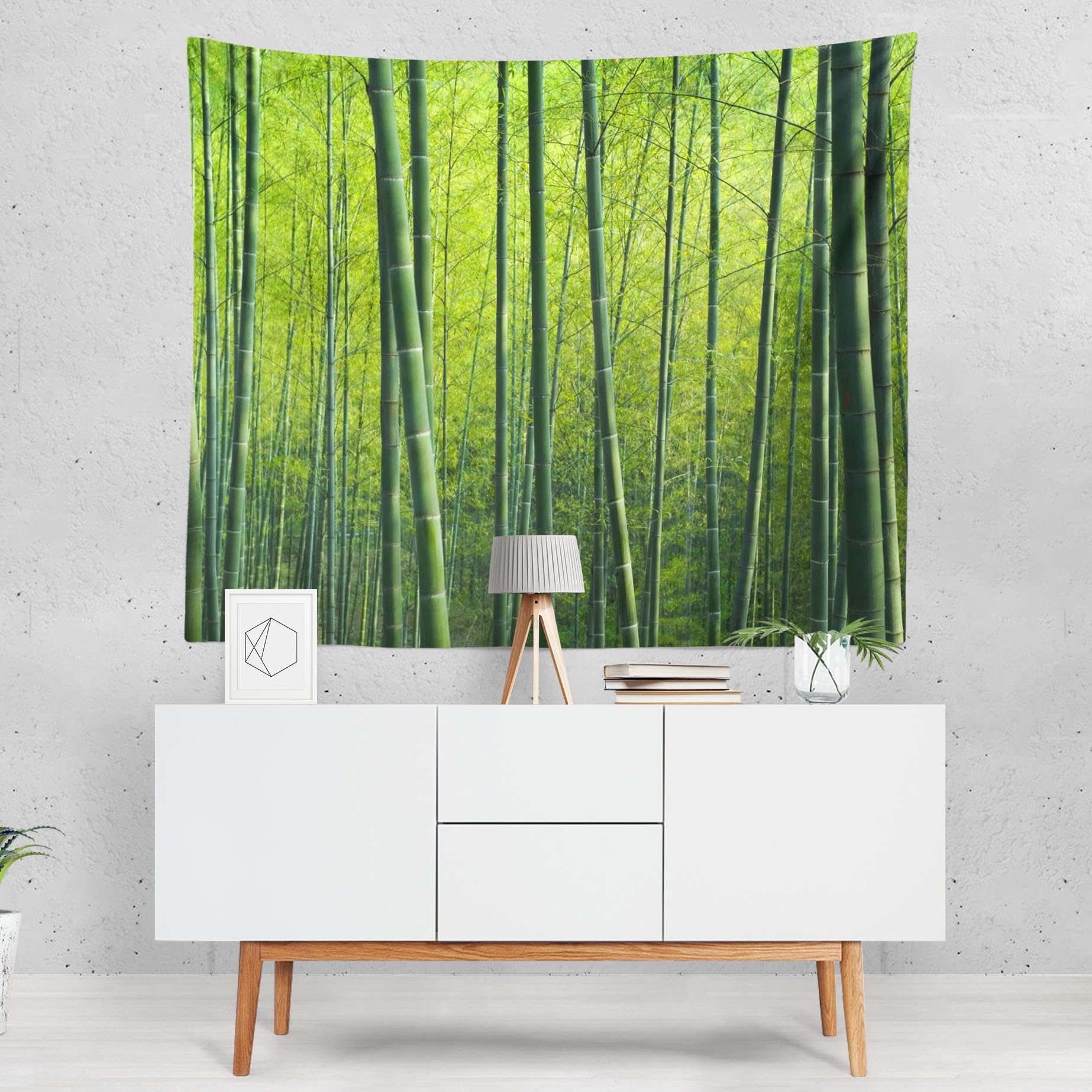 Teppich Wandbehang Strandtuch XXL Wald Wandteppich Nordisch Wandtuch Vorhang Wohnzimmer Schlafzimmer Wandbehang Dekoration 350x250cm
