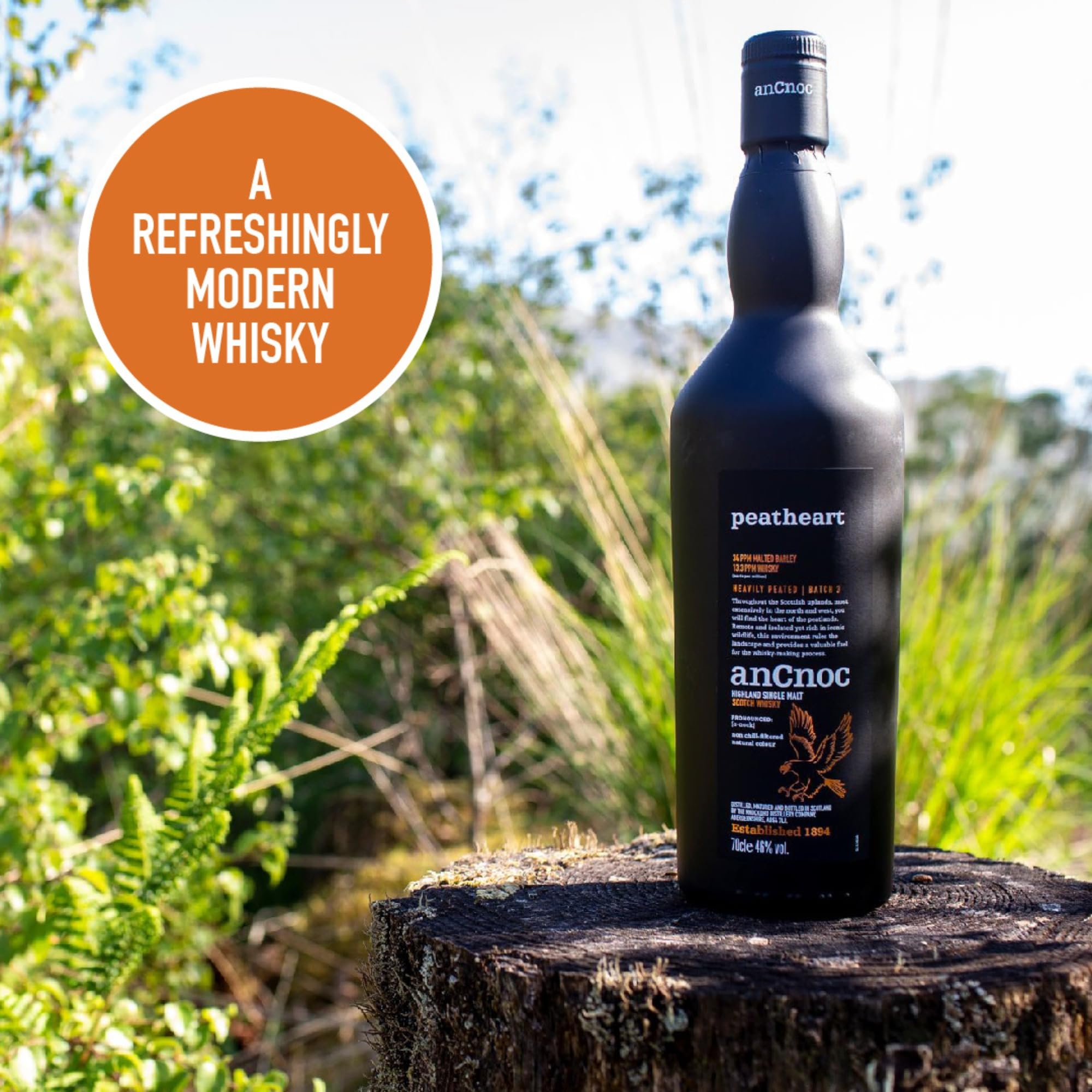 AnCnoc PEATHEART Heavily Peated Batch 3 46% Vol. 0,7l in Giftbox