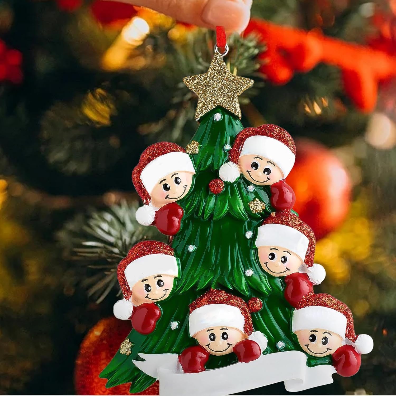 Shaped Ornament Tabletop Ornaments Decorations with Cute Figurine Design,Christmas Tree Decoration Pendant, Party Home Table Craft for Christmas