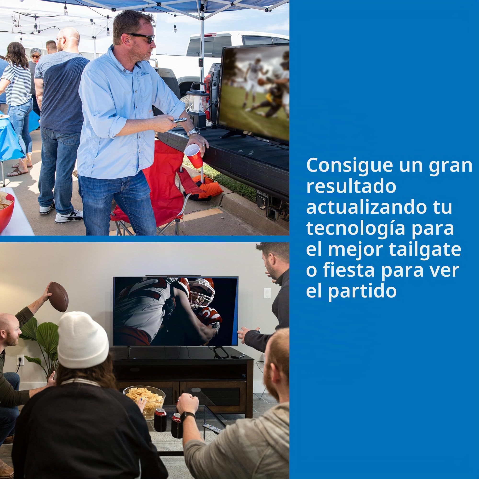 Philips Filtro LTE para Antena de TV, filtra señal 4G 5G LTE para Reducir interferencias y pixilación para recepción de TV Digital HD Clara, Rango de frecuencia 5-608 MHz, instalación en Interiores y