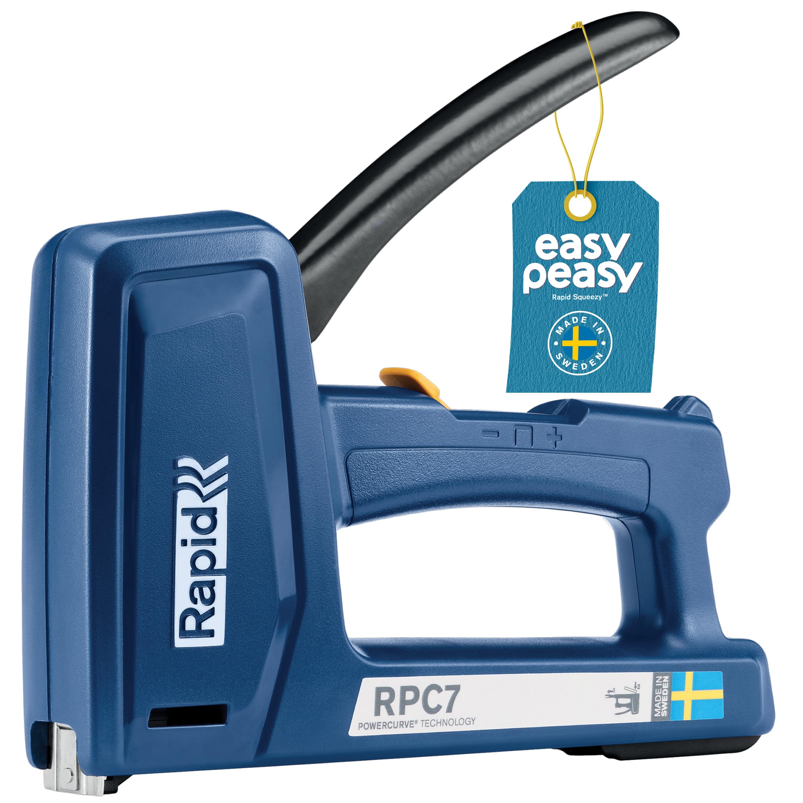 Heavy Duty Staple Gun for Wood, 7-in-1 Wall Stapler, Versatile for DIY Upholstery, Cables and Carpet, Heavy and Light Duty