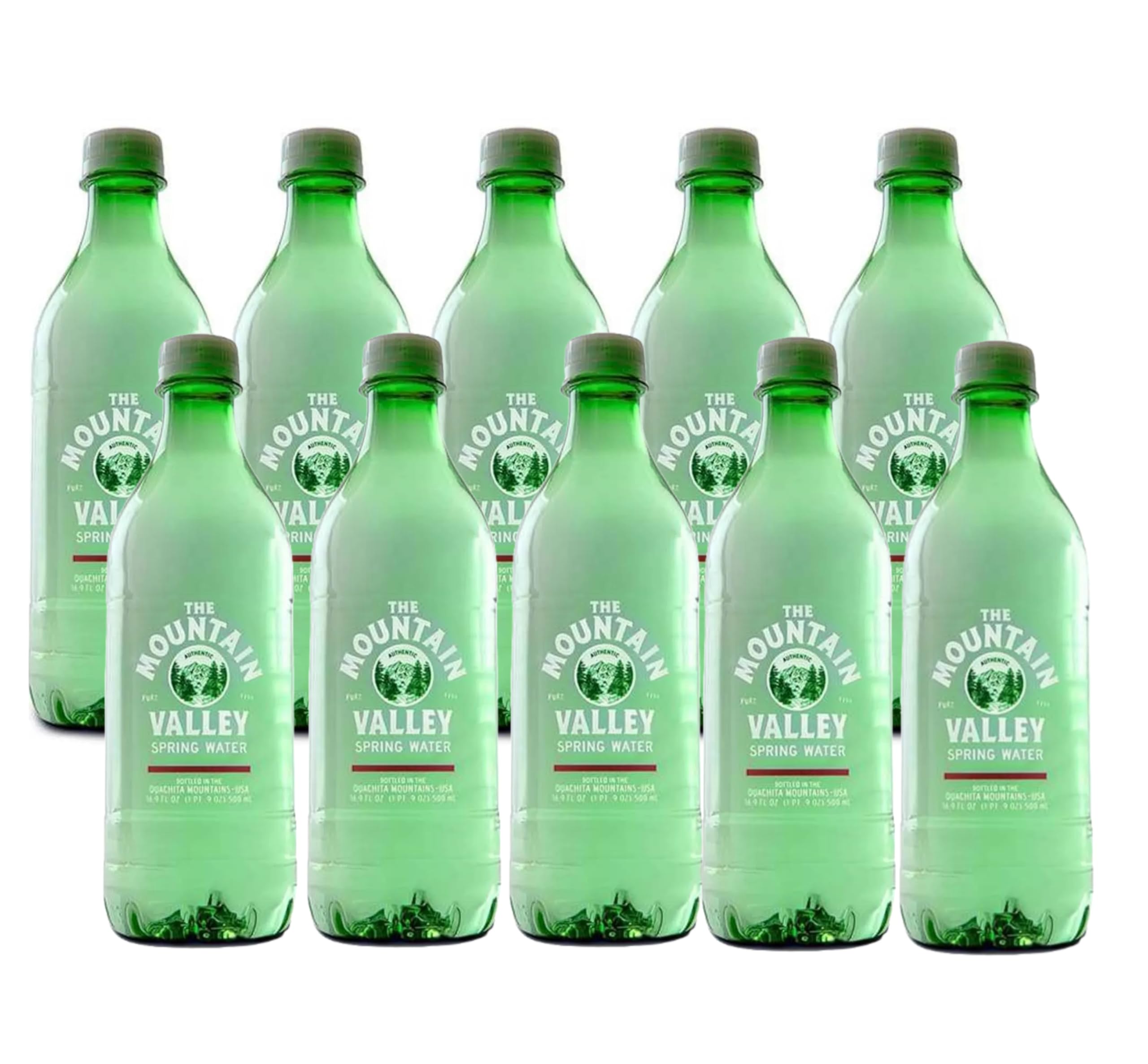 Mountain Valley Spring Water Plastic Bottle, 16.9 ounces (Pack of 10)