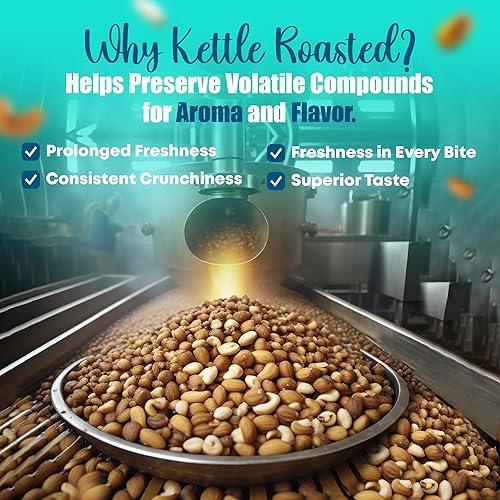 Miniatura 5 de Halabi Nueces mixtas, 16 tipos de nueces y granos, nueces mixtas de concha, recogidas a mano de primera calidad y tostadas tradicionalmente,