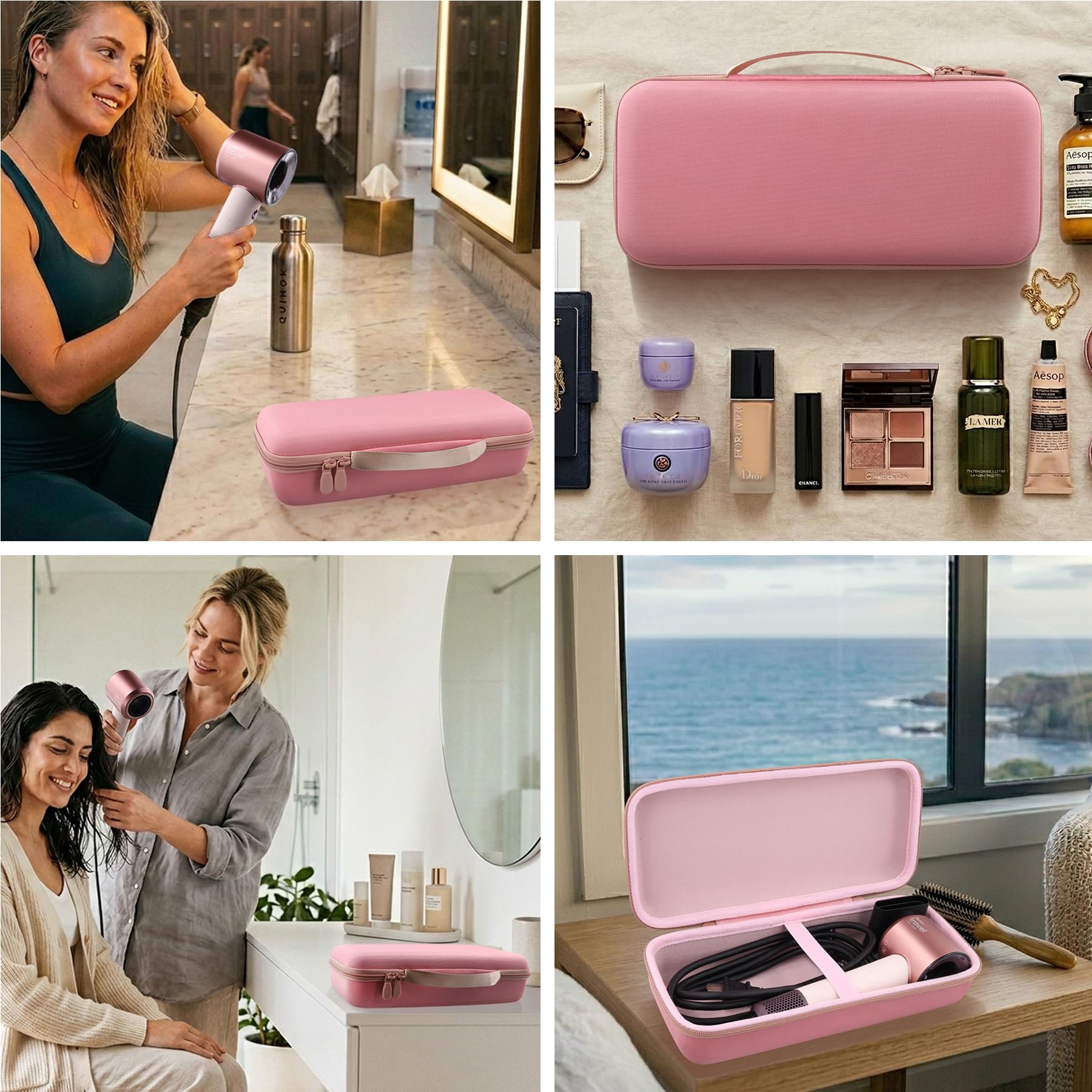 co2CREA cassa custodia borsa per Dyson Supersonic Travel Asciugacapelli，Adatto per Dyson HD19 e accessori(solo scatola,Case Only)