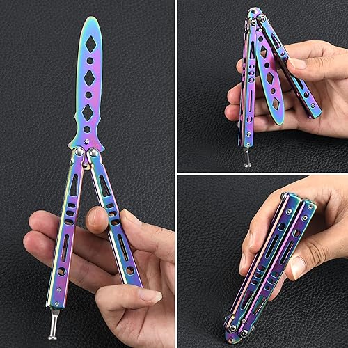 Miniatura 4 de Vudwson Herramienta de práctica con diseño de colores fríos, acero inoxidable completo, juego de 3 colores