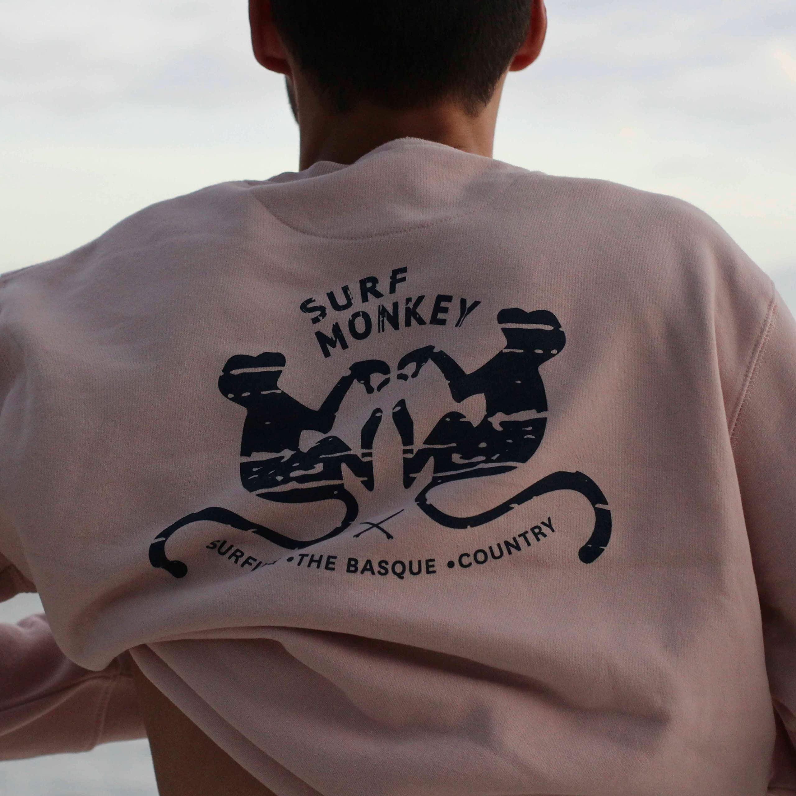 DRESSED IN MUSIC PLAY WITH ME Sudadera clásica de Cuello Redondo con Estampado Surf Monkey®