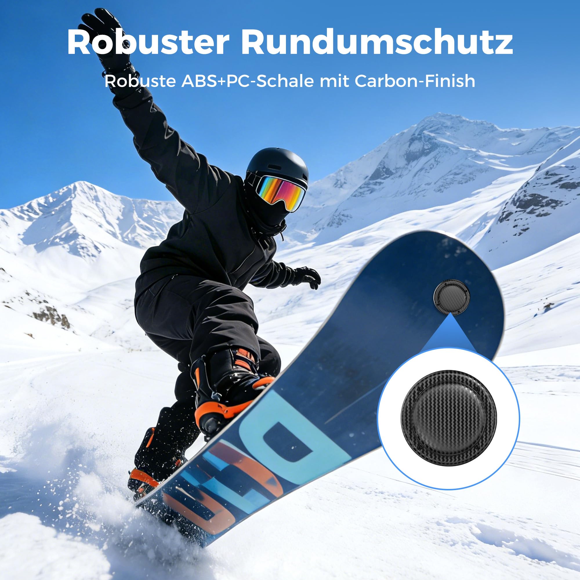 MiLi 3M Tag de Suivi adhésif, Dispositif de localisation Bluetooth à Coller, Compatible avec l’app Localiser d’Apple et Google Localiser App, Traceur pour Skis, vélo, Trottinette, Skateboard - 5