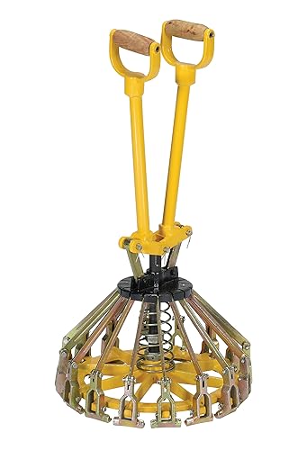 Vestil PLC-5 Herramienta de cierre de tapa de cubo de acero, 11-14 "de diámetro, amarillo