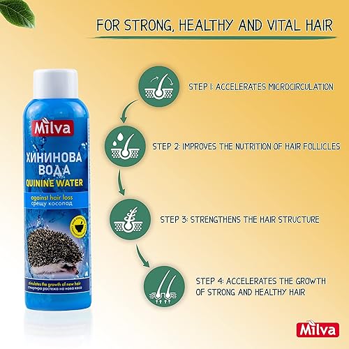 Miniatura 4 de Quinine Water Hair Stimulant - Promotes Growth & Strength (No-Rinse) - 200ml