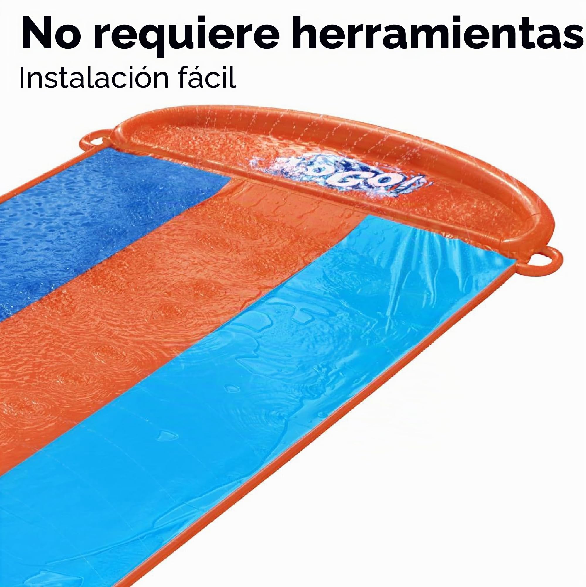 Bestway Wasserrutsche H2OGO Triple tobogán de Agua 488 cm Color, 488 x 207 cm (52329)