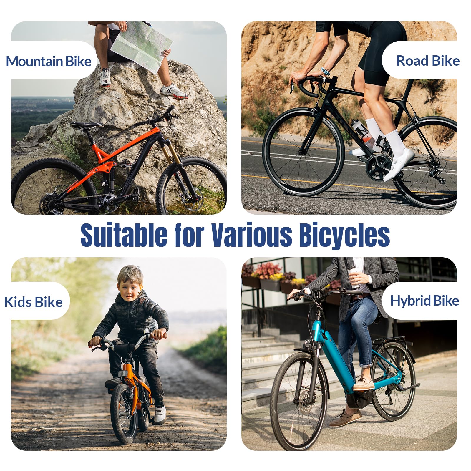Euqvunn Appendi Bici da Muro Supporto per Biciclette da Parete 35KG Gancio Bici verticale salvaspazio per garage/interni Compatibile con Bici da Corsa/Mountain Nero Set di 2