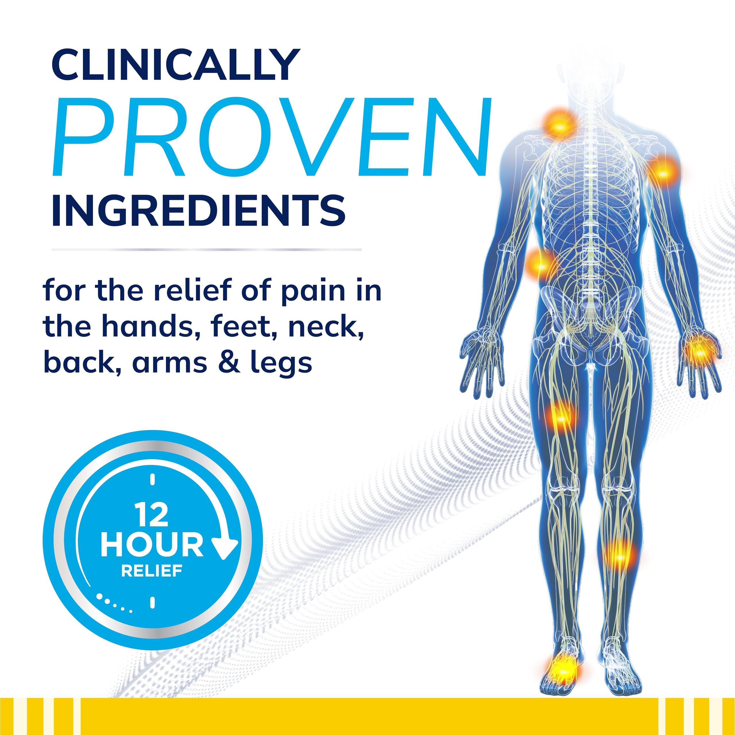 Dr. Scholl’s Clinical Strength 12-Hour Pain Relief Liquid Roll-On, 3 oz - 4% Lidocaine for Powerful Numbing, Instant Cooling Pain Relief with Menthol, Added Urea, Use on Hands, Feet, Neck, Back & Legs — Amazon image 3