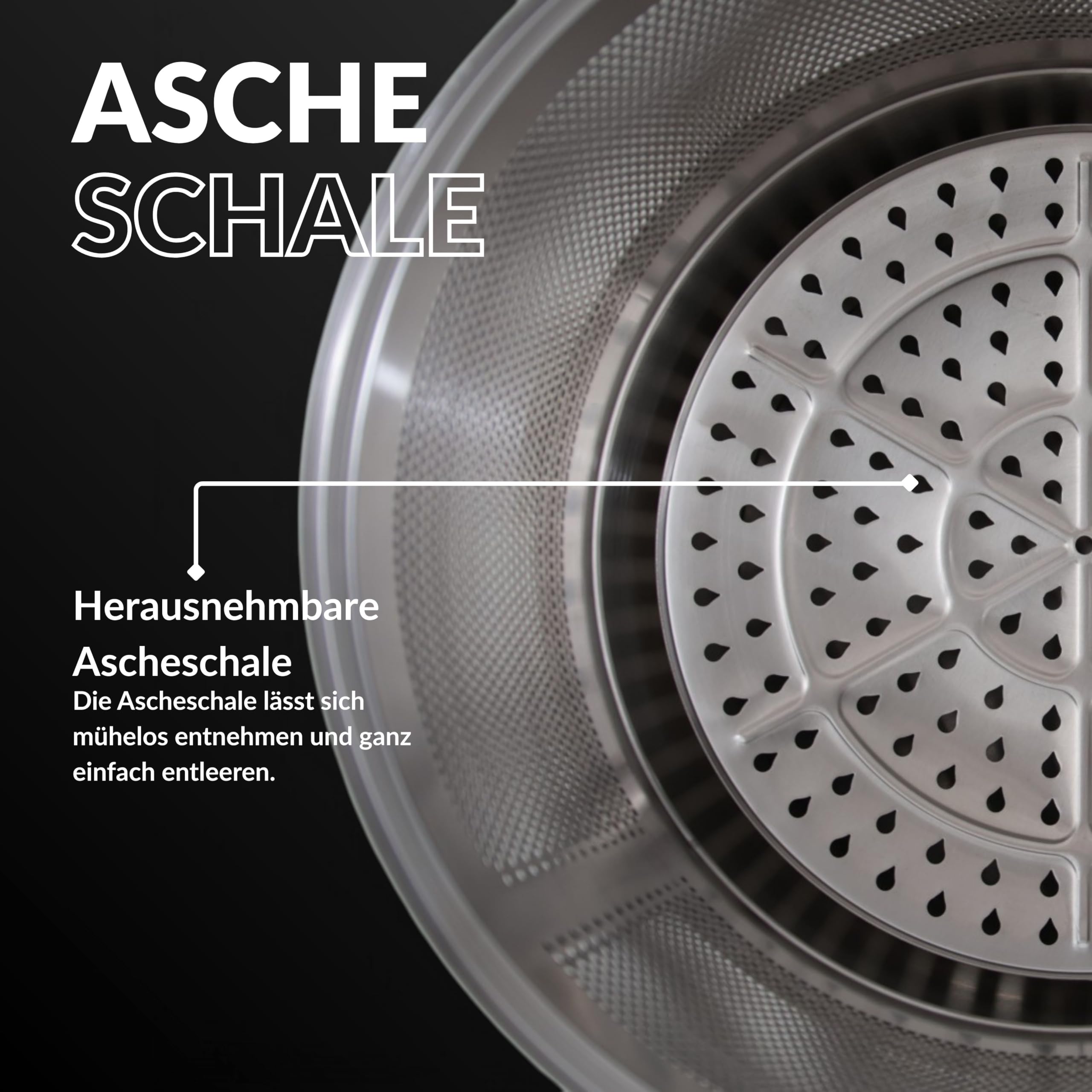 Oskar Feuerschale Edelstahl Ø50 cm | Feuerstelle für Garten & Terrasse | Robust, hitzebeständig & kompakt | Outdoor Feuerschale für gemütliche Abende