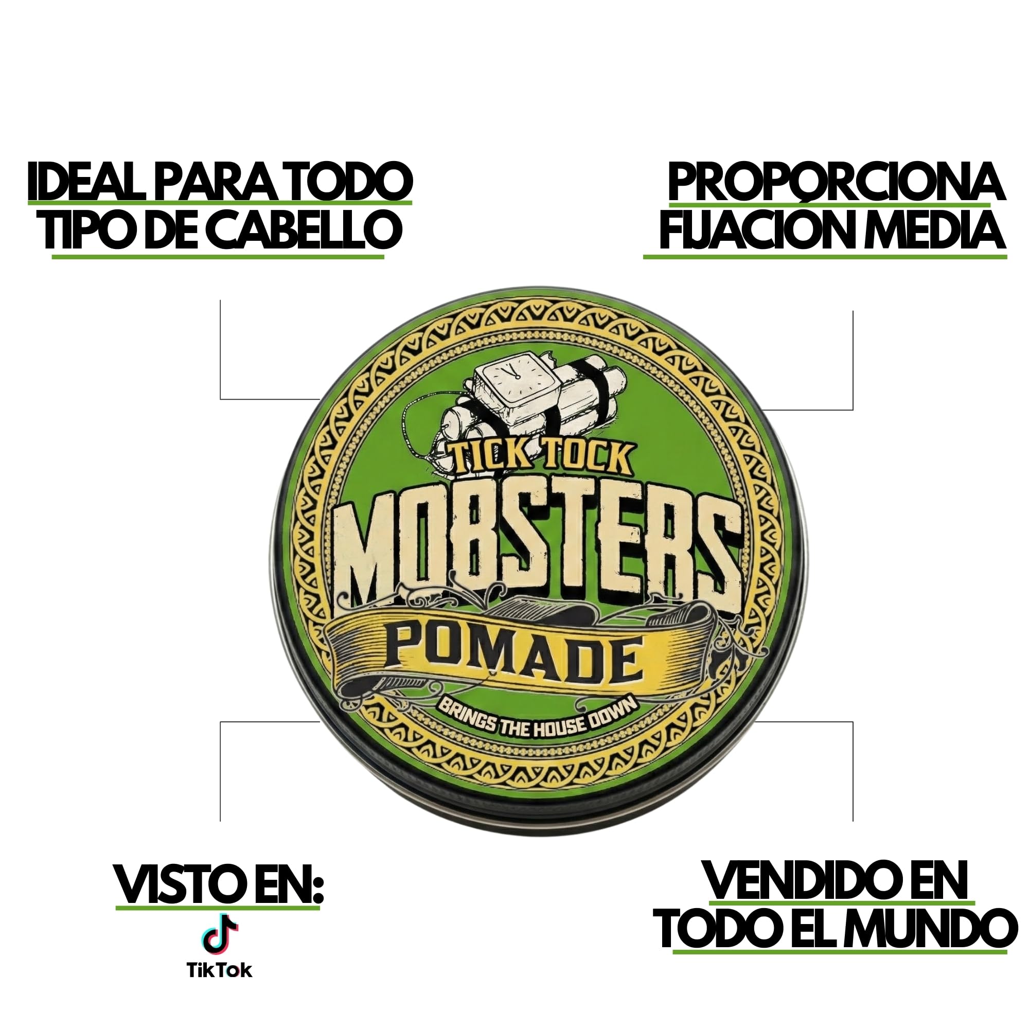 Cera Pelo Hombre Fuerte Fijación - Cera Mate Para Estilo Clásico y Moderno, A Base de Agua, No Grasa, Con Aroma Masculino - Ideal Para Barberos