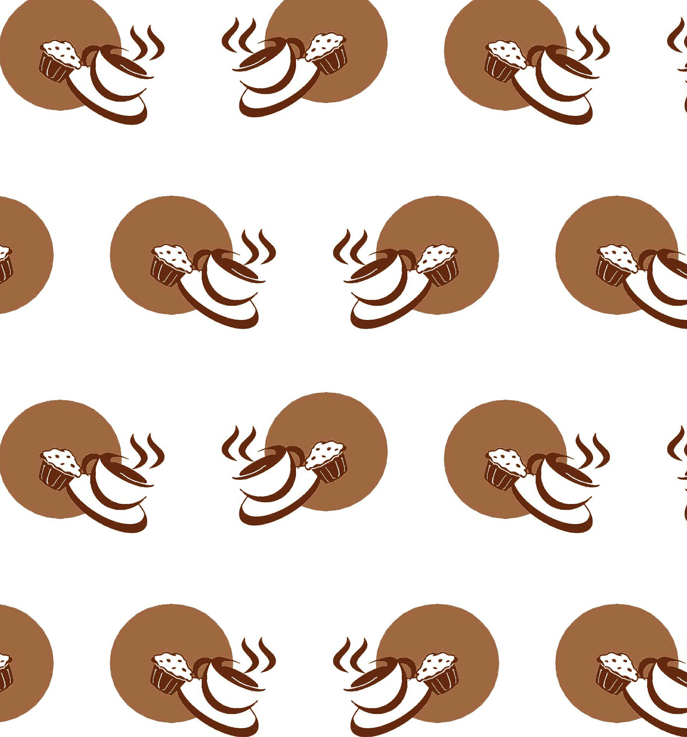 RestaurantWraps.com Waxed Sheets, Basket Liner and Food Wrap, 12" x 12", Coffeehouse Print (3 Packs of 1000 Sheets)