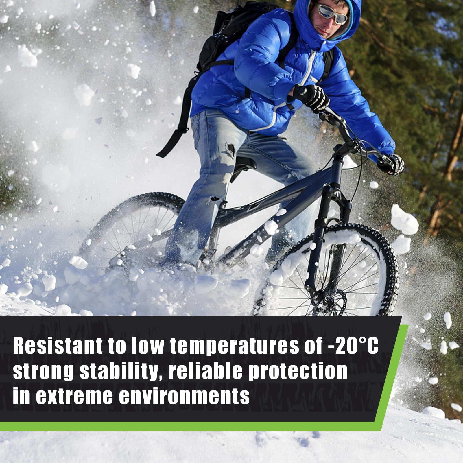 Lattice Tubeless, Liquido Tubeless MTB, Liquido Antiforatura MTB, Adatto per Mountain Bike e Bici da Strada, Prevenzione e Riparazione, Resistenza alle Basse Temperature -20°C, Verde, 400 ml