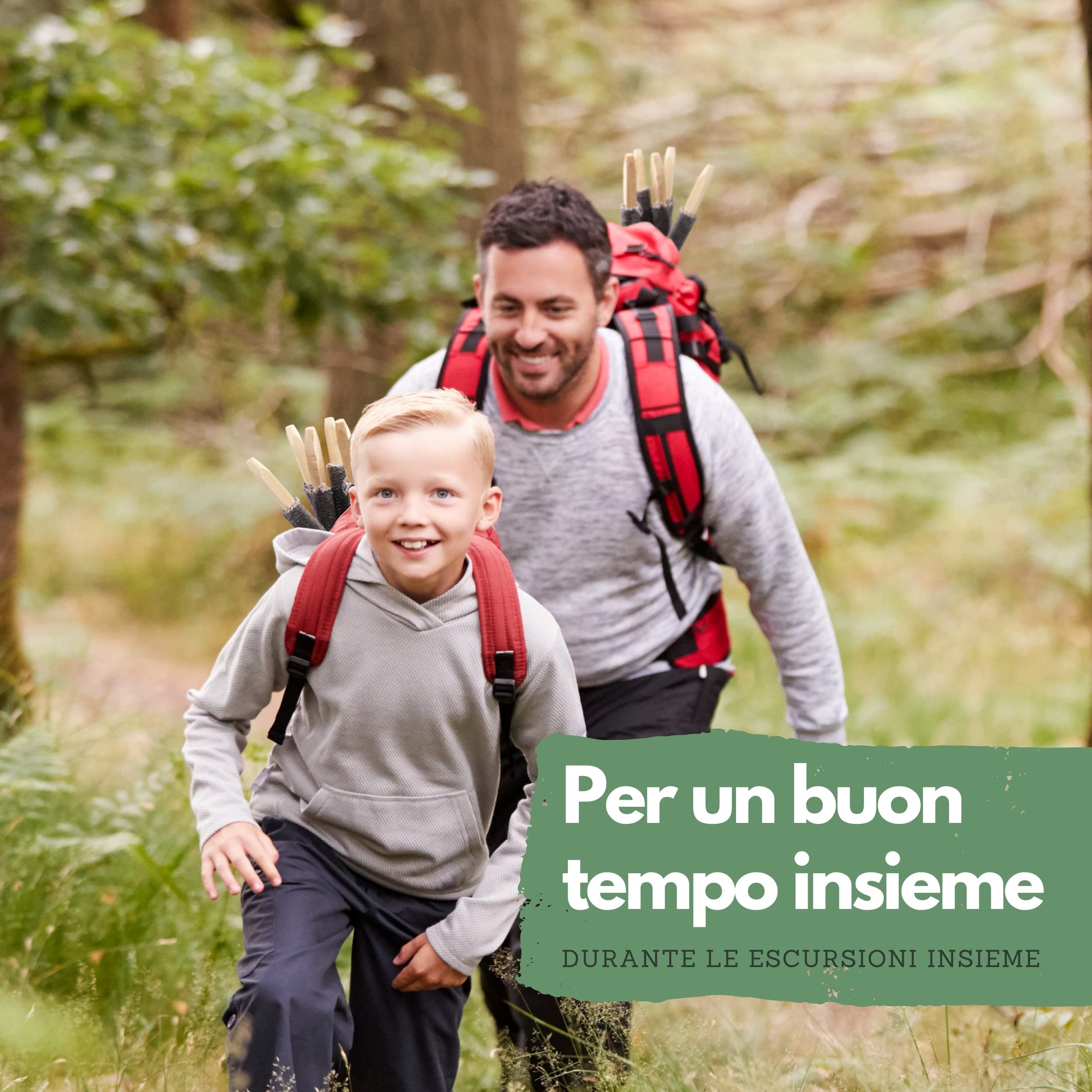 Panteer® – Torcia in cera naturale per un'escursione, ideale in giardino o per Capodanno, prodotta in Germania, 45 minuti di durata della combustione, con protezione per le mani (10 pezzi)