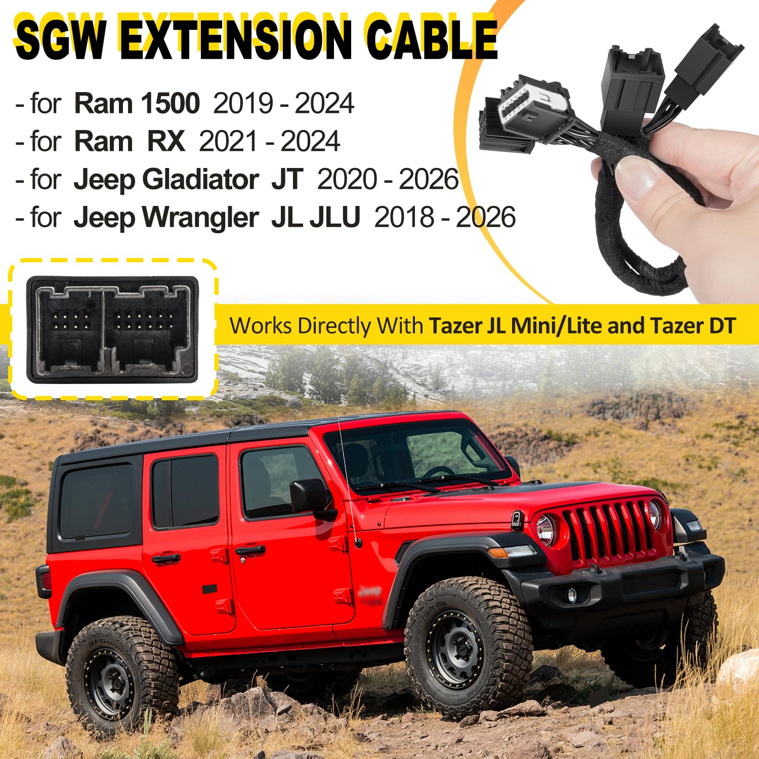 Amazon.co.jp: LAIKOU SGW 延長ケーブル Jeep Wrangler JL 2018-2026