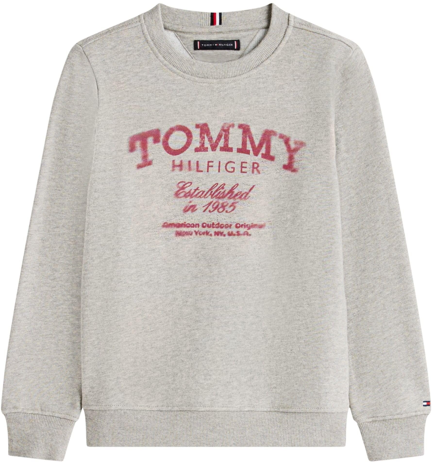 Tommy Hilfiger Tommy Faded Print Sweatshirt Kb0kb10337 Sweat-Shirt à Enfiler Garçon