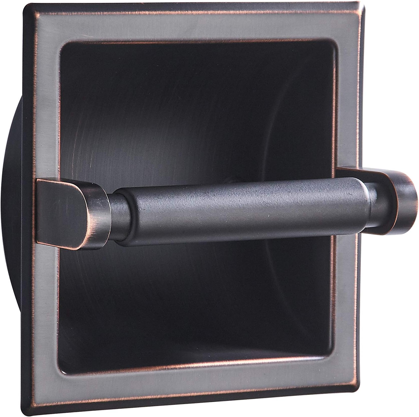 Amazon.com: WZRUA Oil Rubbed Bronze Recessed Toilet Paper Holder ...