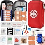 First Aid Kit - 200 Piece Designed for Family Emergency Care, Ready for Emergency at Home, Outdoors, Car, Camping, Workplace, Hiking