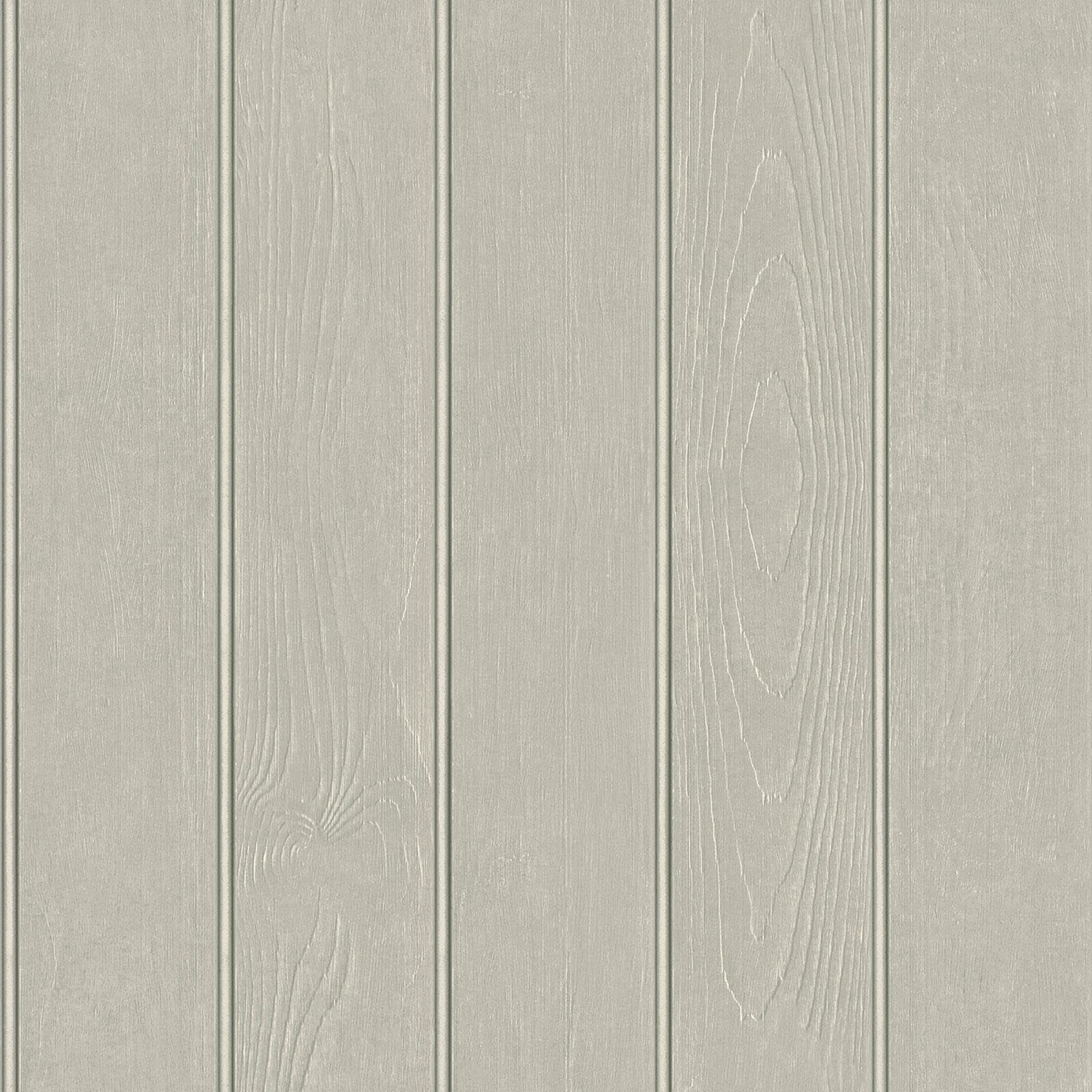 B&Q - Beaded Wood Panel Wallpaper Grey  5913