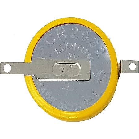 Eunicell 1 x F2-CMOS Batterie/Battery BIOS BR / CR2032-1F2 mit Lötfahne 3V für PC EINWEG v