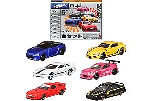 Hot Wheels 6-Pack Premium Japanese Die-Cast Toy Cars