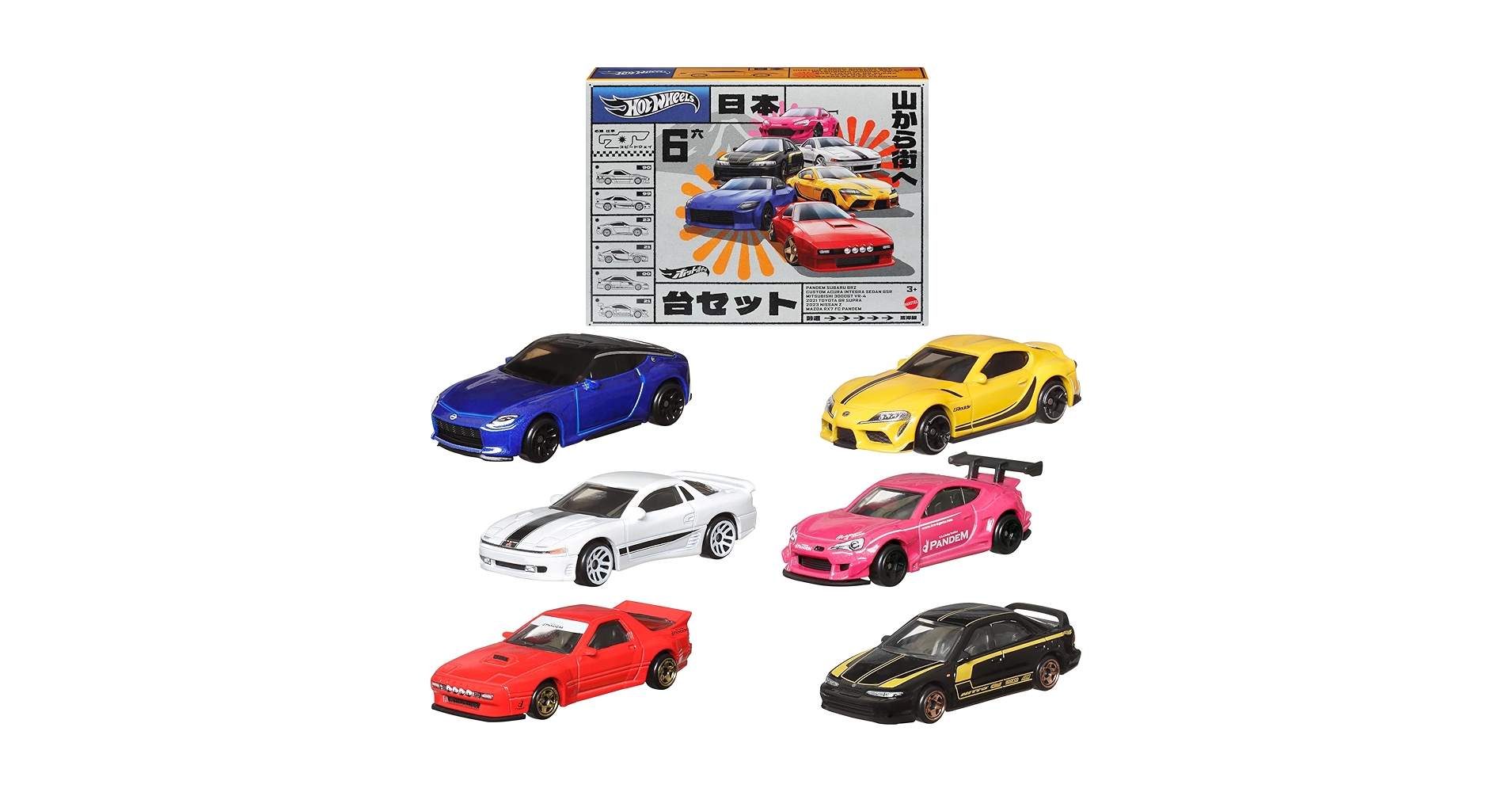 Amazon.com: Hot Wheels Car Culture Premium Toy Car 6-Pack