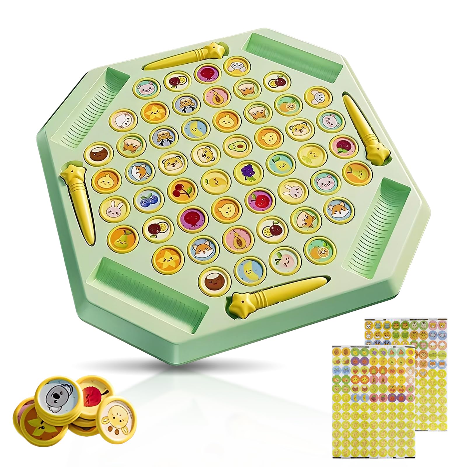 Animal Flip Chess Memory Chess GameSuuwwn Creative Kid Memory Flip Matching Game Interactive Funny Educational Kids Toys for Kindergarten Gathering Activity