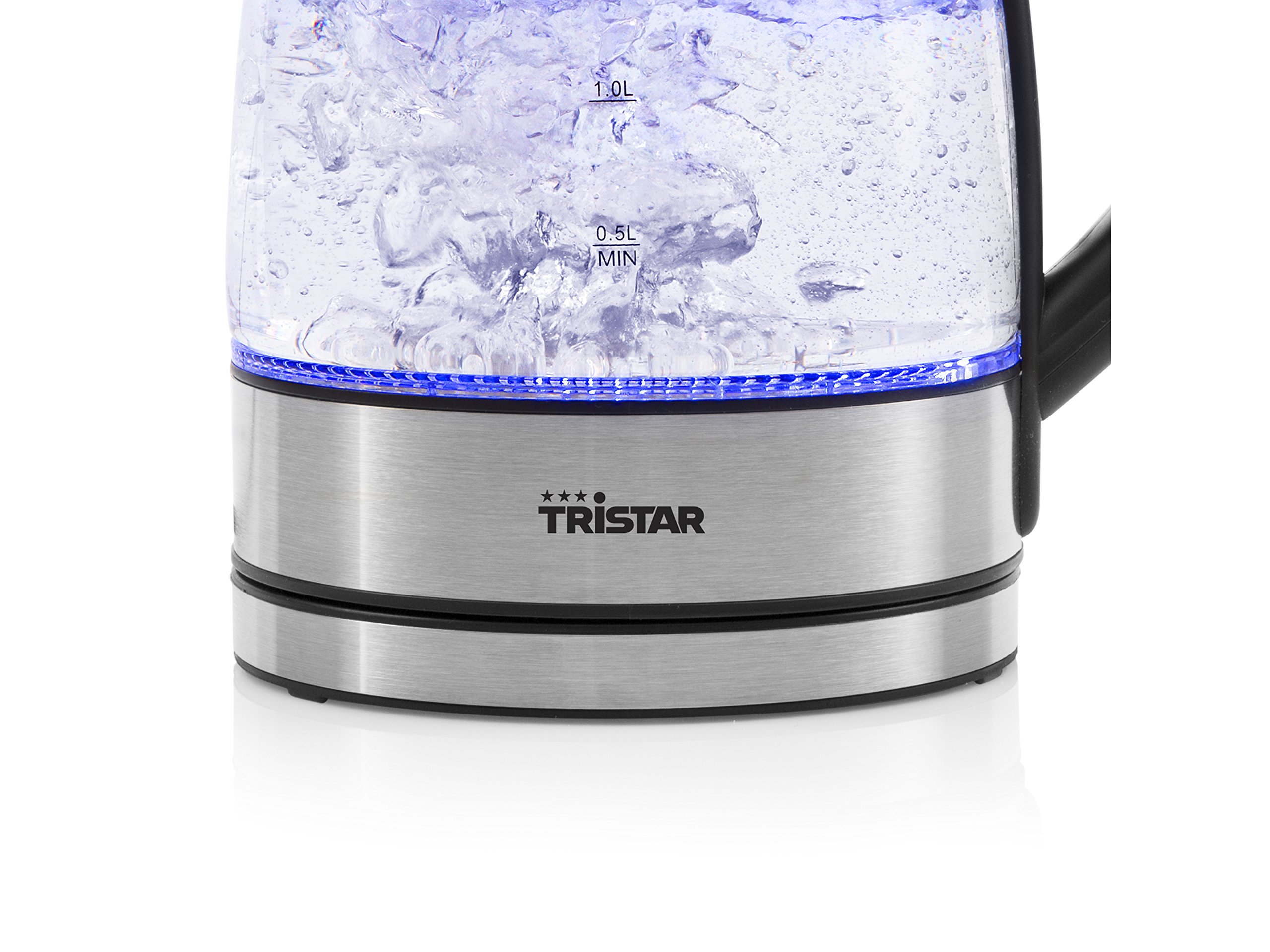 Tristar WK-3377 Bollitore in Vetro da 1.7 litri, 2200 watt, Trasparente