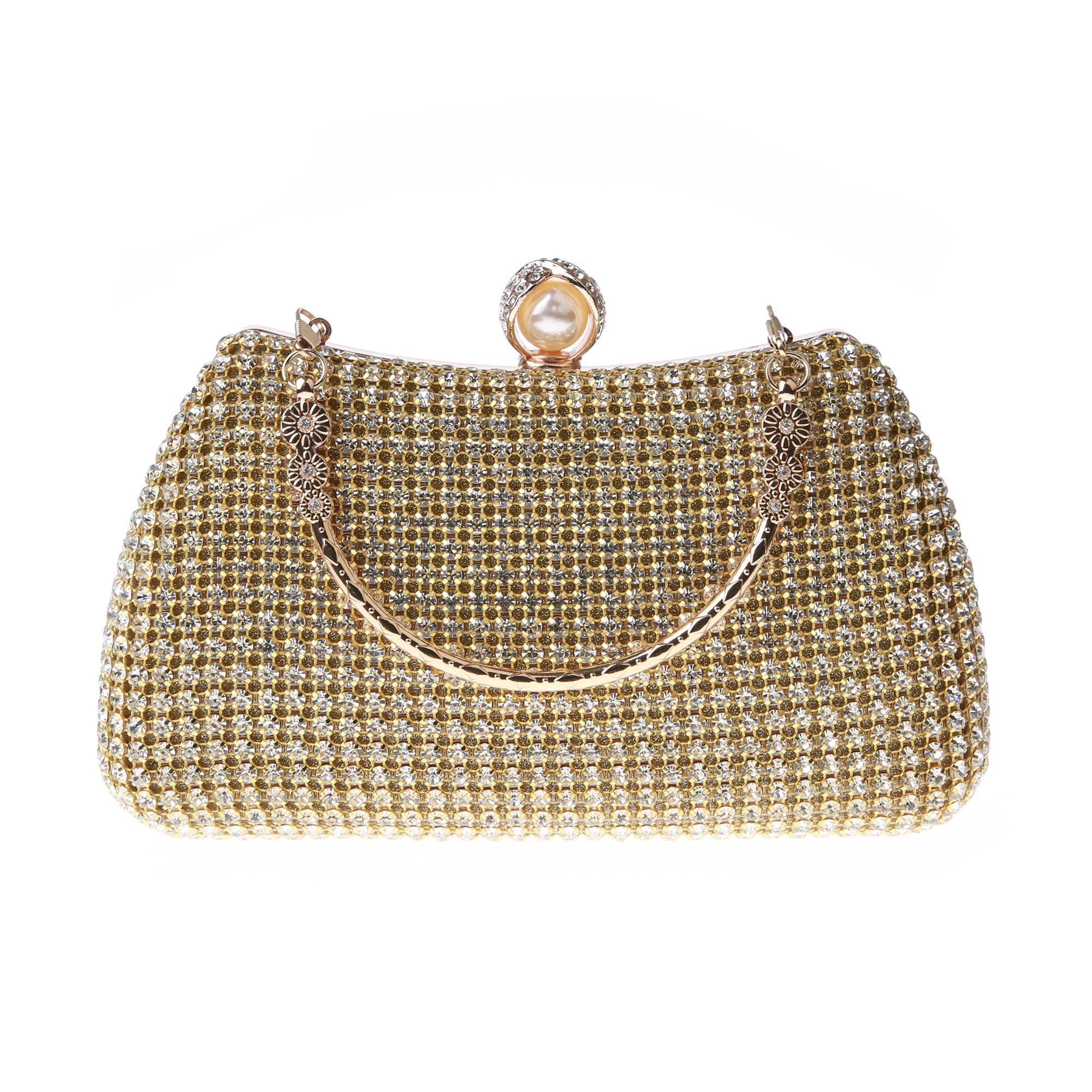 Women's Sparkly Rhinestone Clutch Purse Evening Shoulder Bag