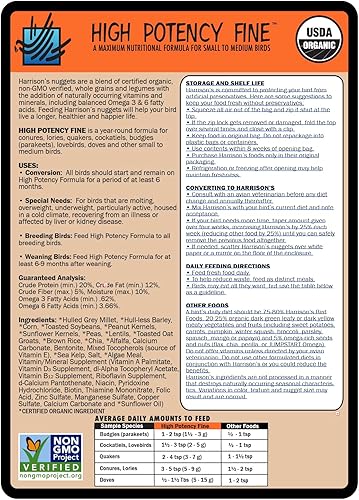 Miniatura 3 de Harrisons Bird Foods Alta potencia fina 1 libra